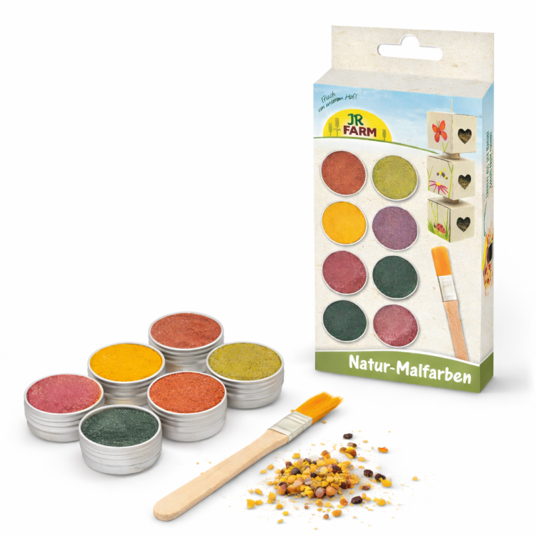 JR FARM Couleurs Végétales Naturelles pour Peindre les Jouets pour Perroquets | 6 × 8 g de ParrotPlanet.fr