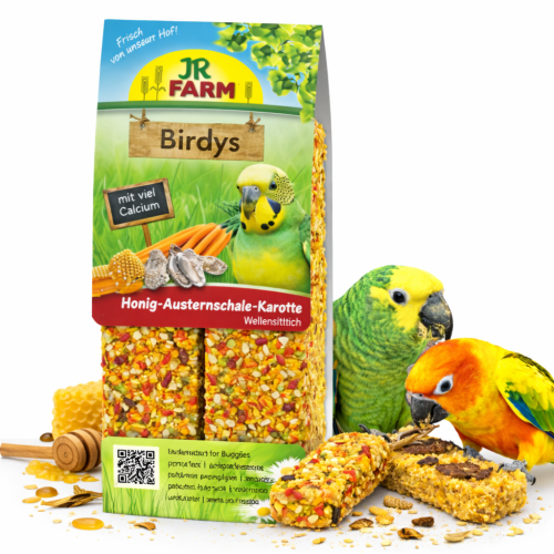 JR FARM Kolby MIODOWO-MARCHEWKOWO-OTSRYGOWE do chrupania dla papug 130g  od ParrotPlanet.pl