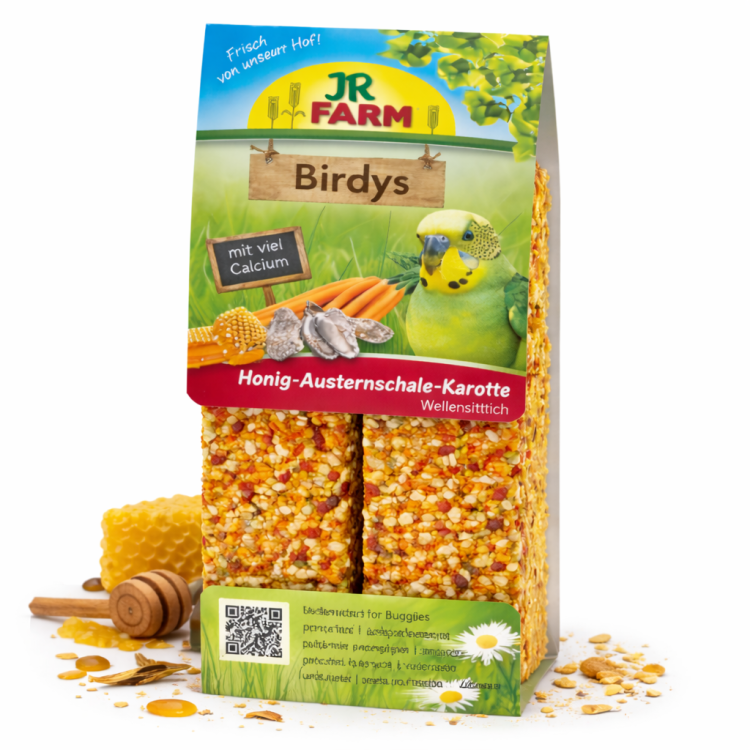 JR FARM Kolby MIODOWO-MARCHEWKOWO-OTSRYGOWE do chrupania dla papug 130g  od ParrotPlanet.pl