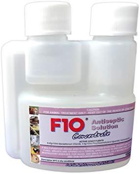 F10 Antiseptic Solution Concentrate 200ml - preparat do nebulizacji papug od ParrotPlanet.pl