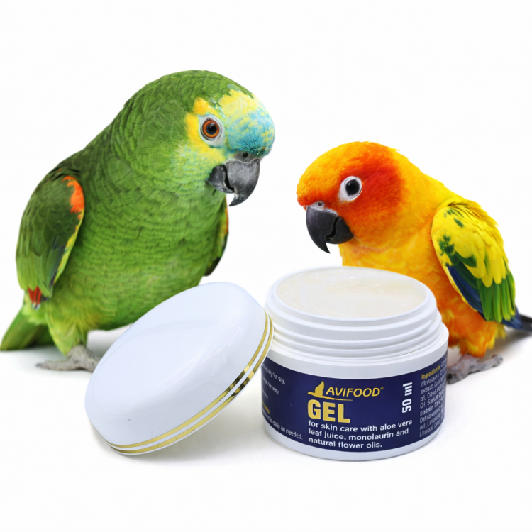 Avifood Gel 50 ml - Żel do Pielęgnacji Skóry Papug z Sokiem z Liści Aloe Vera i Naturalnymi Olejkami | Nawilżająca Pielęgnacja od ParrotPlanet.pl