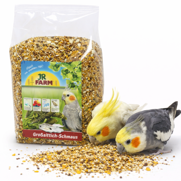Jr Farm Big Parakeets - pokarm dla nimf i innych średnich papug - wzbogacony o muszle ostryg 1kg od ParrotPlanet.pl