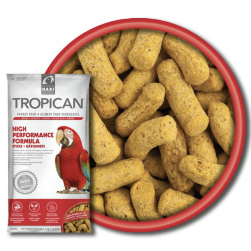 Hagen Hari Tropican Parrot High Performance Sticks Pokarm przejściowy lub codzienny w diecie o zwiększonym zapotrzebowaniu na wartości odżywcze (młode ptaki, ptaki w okresie pierzenia - 1,5kg od ParrotPlanet.pl