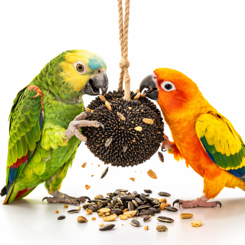 JR FARM słonecznik na sznurku - czyli zdrowa przekąska dla wszystkich papug 30g od ParrotPlanet.pl