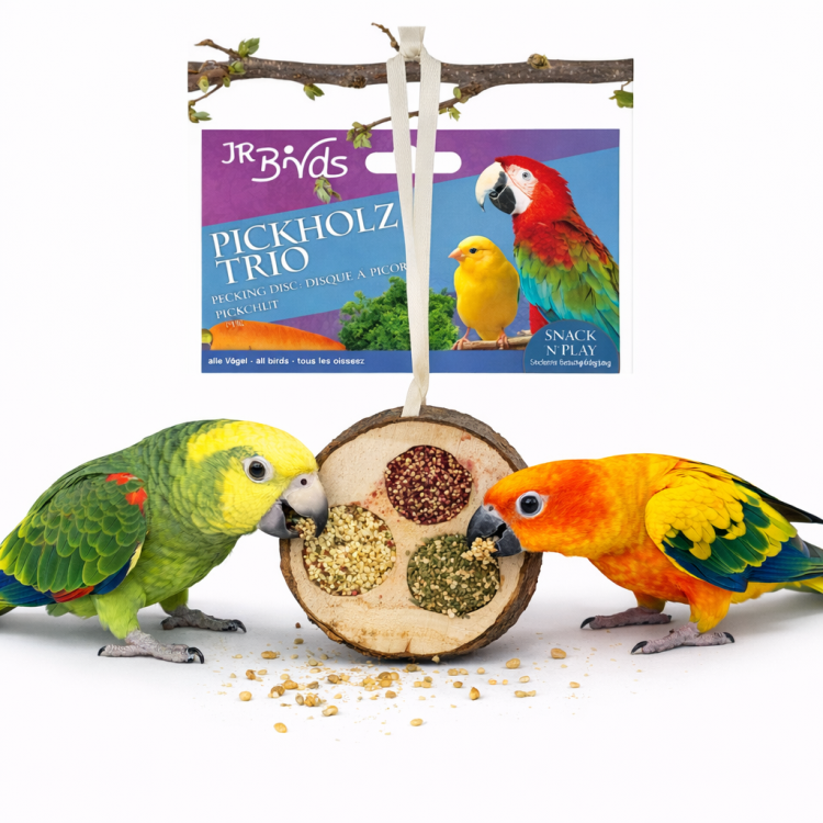 JR FARM - Disc Trio - pyszności do zabawy i chrupania dla wszystkich papug 70g od ParrotPlanet.pl