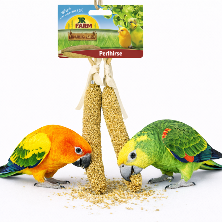 JR FARM Proso Perłowe w kłosach do chrupania dla wszystkich papug 40g  od ParrotPlanet.pl