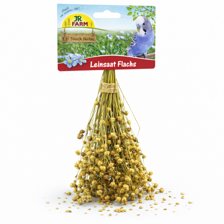 JR FARM Lin en épis 30 g friandise naturelle à fouiller pour rongeurs de ParrotPlanet.fr