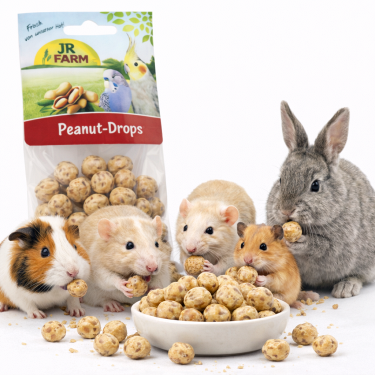 JR FARM Bouchées croustillantes aux noix 100 g | Friandise pour rongeurs et récompense d’entraînement ParrotPlanet.fr