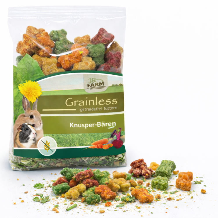 JR FARM Oursons croustillants 30 g | Friandise végétale pour rongeurs et lapins ParrotPlanet.fr