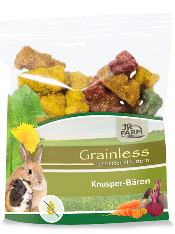 JR FARM Oursons croustillants 30 g | Friandise végétale pour rongeurs et lapins ParrotPlanet.fr