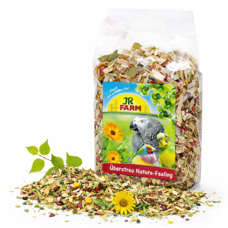 JR FARM Litière Naturelle aux Herbes et Fleurs 500 g substrat pour rongeurs et lapins de ParrotPlanet.fr