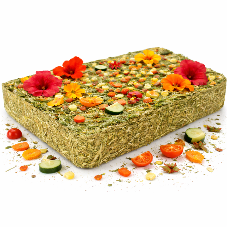 JR FARM Prairie Vitaminée aux Herbes et Légumes 750 g | Mélange naturel pour lapins et rongeurs par ParrotPlanet.fr