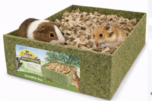 JR FARM Boîte de Foraging | Jouet de foraging naturel pour lapins et rongeurs par ParrotPlanet.fr