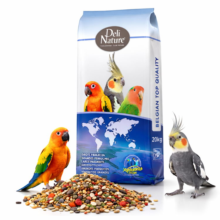 Deli Nature 69 Mélange Graines Perruches Moyennes Tournesol 20kg od ParrotPlanet.fr