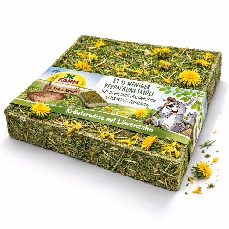 JR FARM Prairie de Foraging au Pissenlit | Mélange naturel d’herbes pour lapins et rongeurs par ParrotPlanet.fr