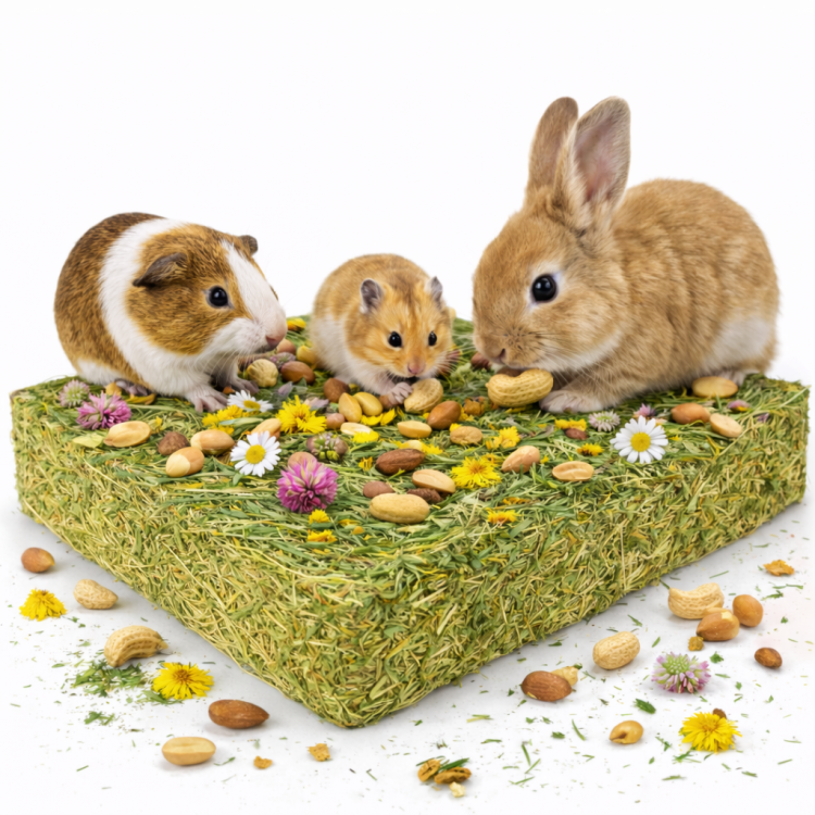 JR FARM Prairie vitaminée aux herbes et aux fruits 750 g | Substrat naturel de recherche de nourriture pour rongeurs ParrotPlanet.fr