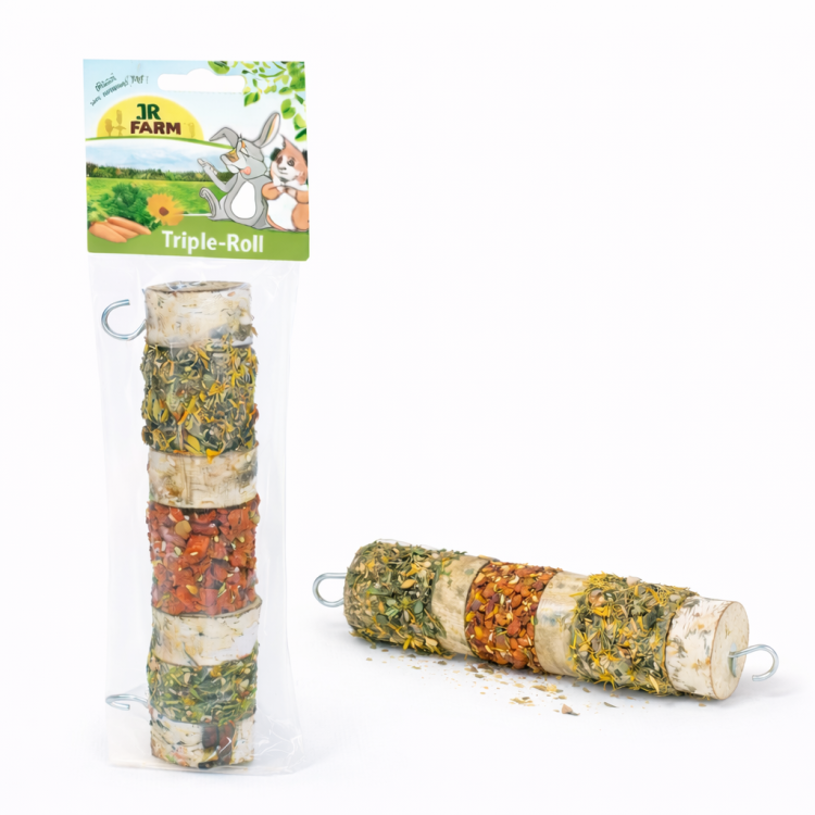 JR FARM Brochette Horizontale aux Friandises | Friandise naturelle de foraging pour rongeurs par ParrotPlanet.fr