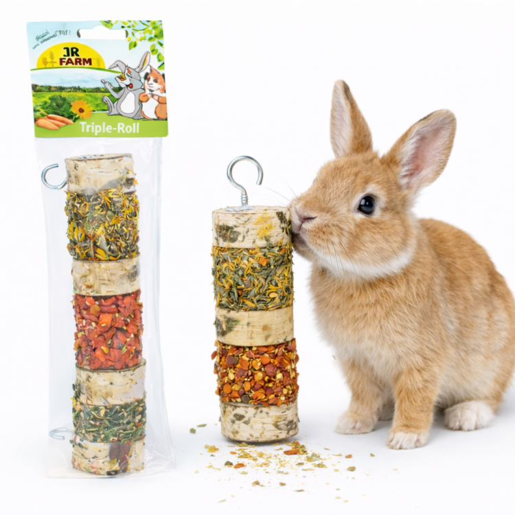 JR FARM Brochette Horizontale aux Friandises | Friandise naturelle de foraging pour rongeurs par ParrotPlanet.fr