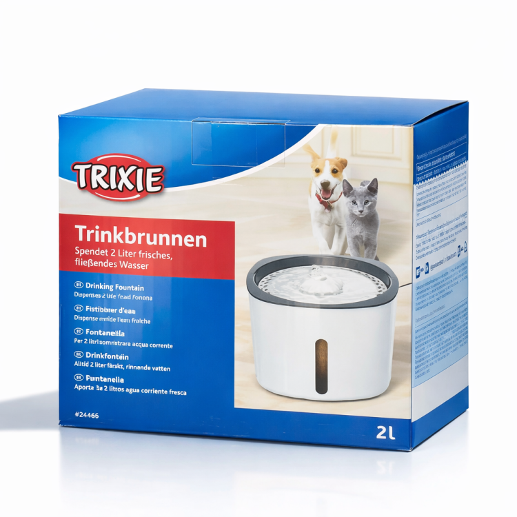 TRIXIE Fontaine à Eau 2 l | Abreuvoir automatique pour chats et petits chiens de ParrotPlanet.fr
