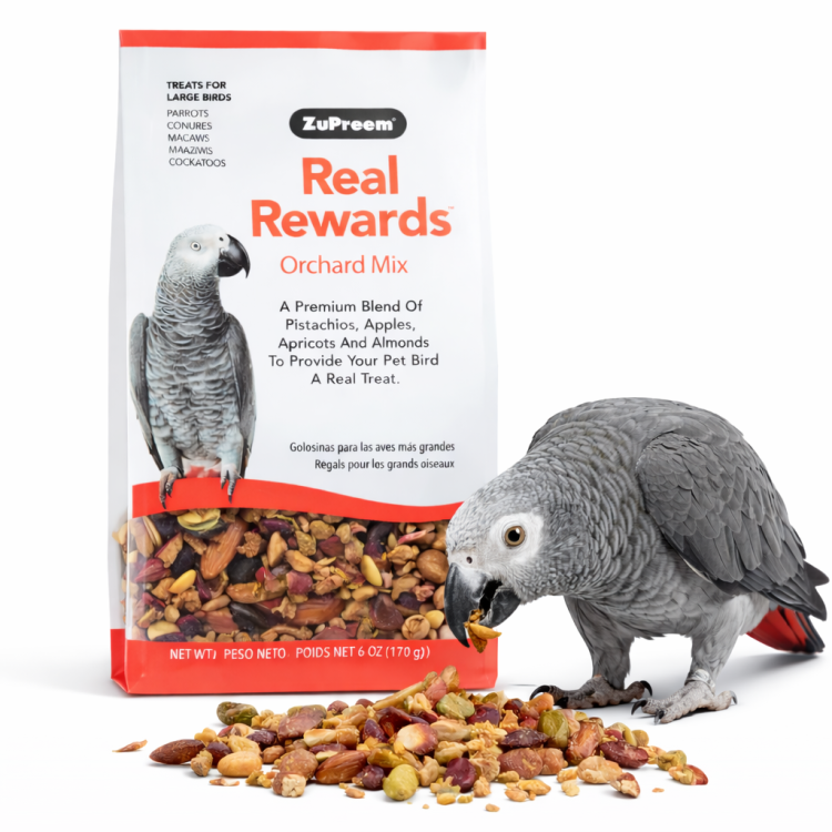 ZuPreem Real Rewards Orchard Mix 170 g | Friandises aux fruits et aux noix pour grands perroquets de ParrotPlanet.fr