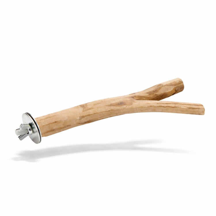 Perchoir Naturel en Bois 20 cm | Perchoir en bois pour cage pour oiseaux par ParrotPlanet.fr