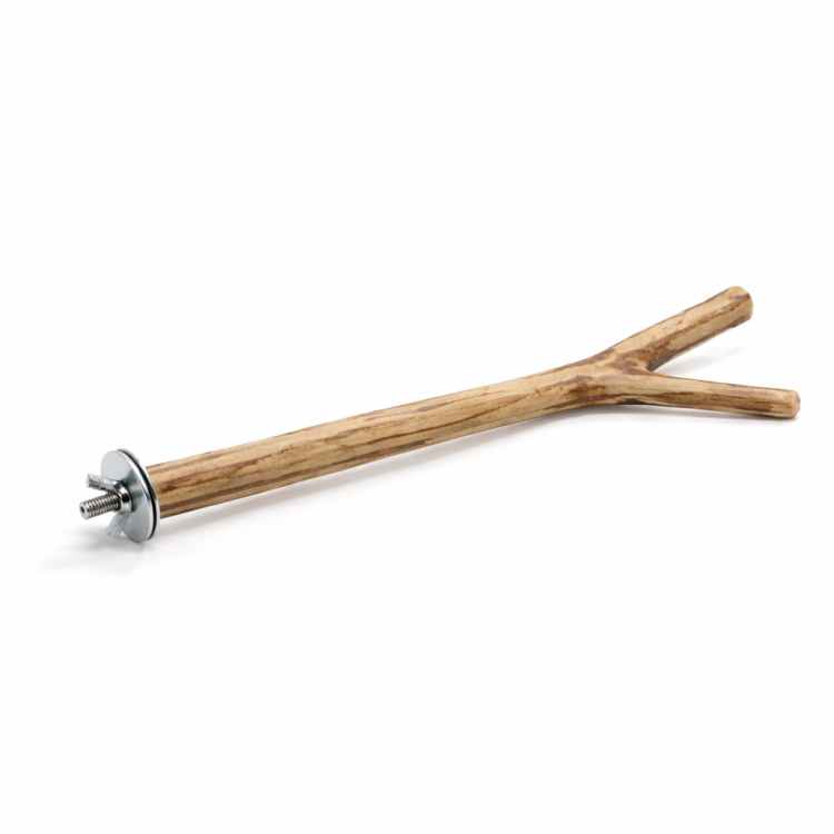 Perchoir Naturel en Bois 30,5 cm | Perchoir en bois pour cage et volière pour oiseaux par ParrotPlanet.fr