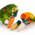 Zestaw gryzaków naturalnych 3 szt. 10 cm – zabawka do łapki dla papug  od ParrotPlanet.pl