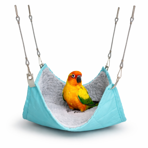 BLUE OCEAN | Hamak, namiot, jaskinia 18 × 18 cm – zawieszane legowisko dla papug od ParrotPlanet.pl