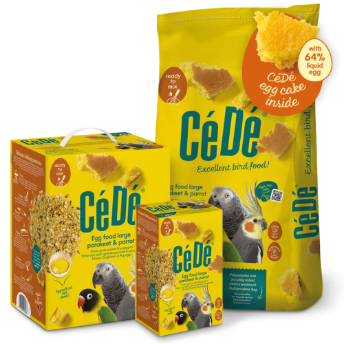 CéDé Egg Food Large Parakeet & Parrot 5 kg | Pâtée aux œufs pour perruches et grands perroquets  ParrotPlanet.fr