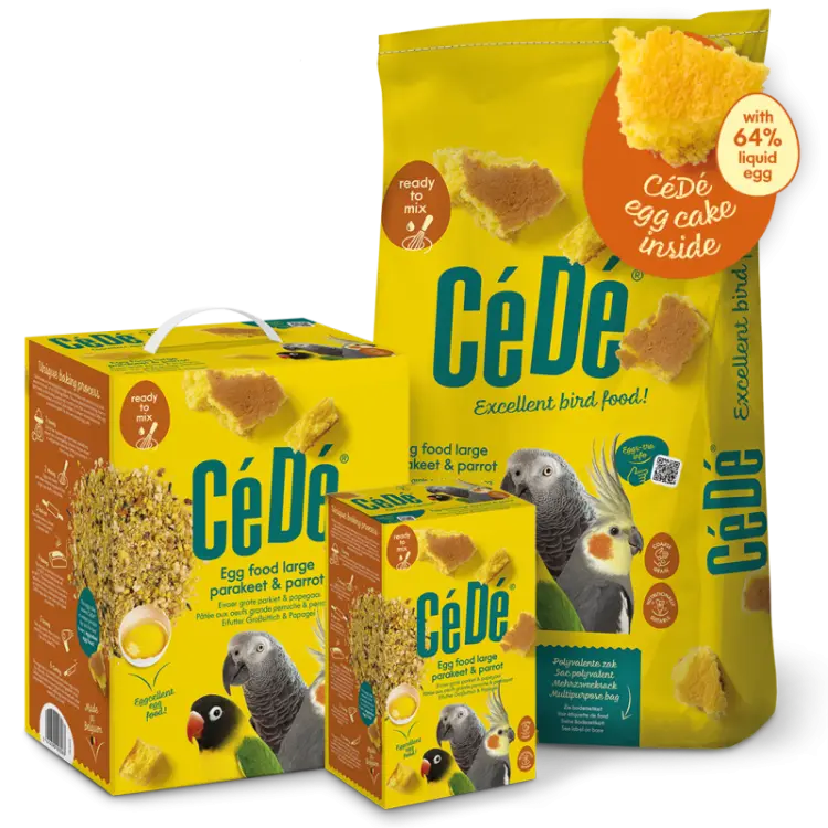 CéDé Egg Food Large Parakeet & Parrot 1 kg | Pâtée aux œufs pour perruches et grands perroquets  ParrotPlanet.fr