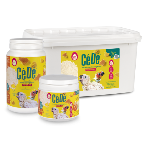 CéDé Hand Rearing Food Protein+ P21 F9 800 g | Aliment d’élevage à la main pour grandes perruches et perroquets ParrotPlanet.fr