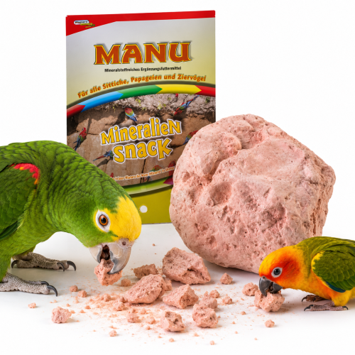 Minéral “Manu” – bloc minéral pour perroquets, 45 g ParrotPlanet.fr