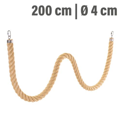 Corde en Sisal pour Perroquets Moyens et Grands | Corde pour Cage et Volière 200 x 4 cm ParrotPlanet.fr
