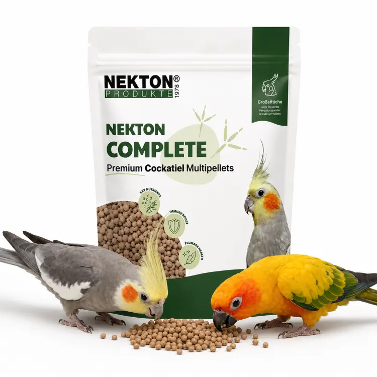 NEKTON Complete Cockatiel Multi-Pellets 900 g – granulés complets quotidiens pour calopsittes ParrotPlanet.fr