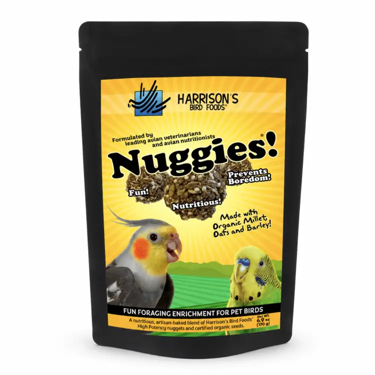 Harrison’s Nuggies 196 g – récompense saine et friandise d’entraînement pour perroquets ParrotPlanet.fr