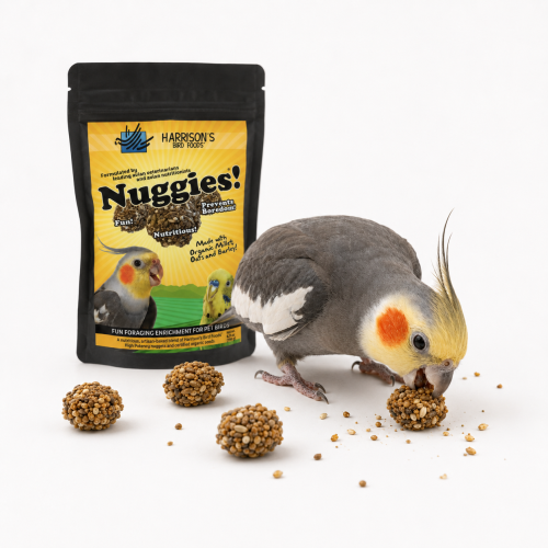 Harrison’s Nuggies 196 g – récompense saine et friandise d’entraînement pour perroquets ParrotPlanet.fr