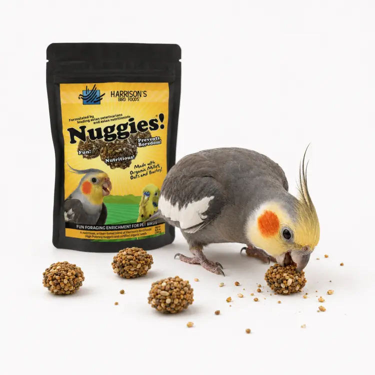 Harrison’s Nuggies 196 g – récompense saine et friandise d’entraînement pour perroquets ParrotPlanet.fr