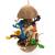 Coco Stack – jouet suspendu en noix de coco et bois pour perroquets 13 × 40 cm  ParrotPlanet