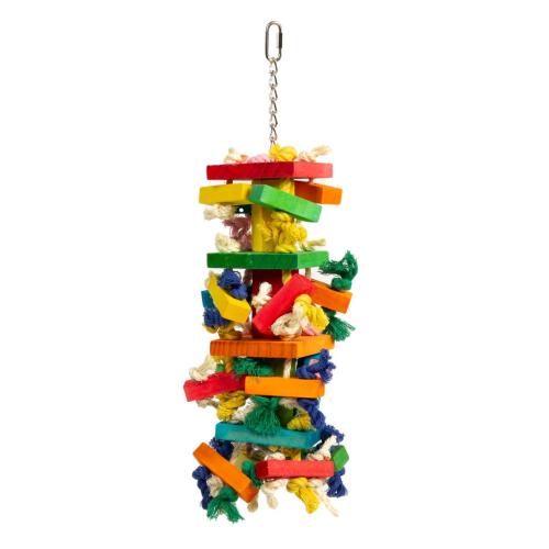 Big Blocks Adventure XL – grand jouet en bois pour perroquets 50 × 14 × 14 cm ParrotPlanet.fr