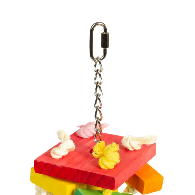 Big Blocks Adventure XL – grand jouet en bois pour perroquets 50 × 14 × 14 cm ParrotPlanet.fr
