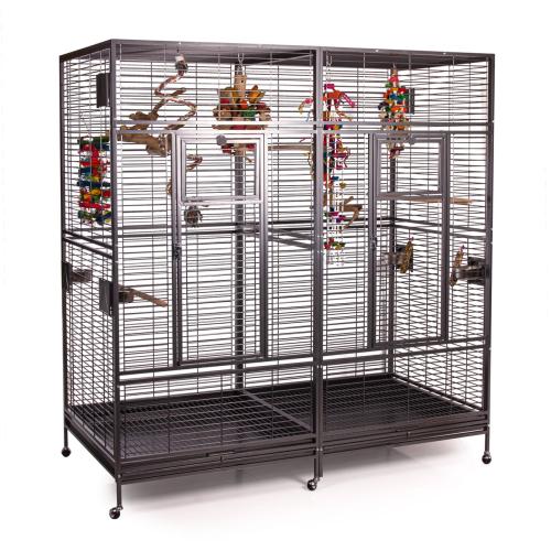 Cage pour perroquets Montana Arkansas II foncée – cage pour tous les perroquets de grande et moyenne taille ParrotPlanet.fr