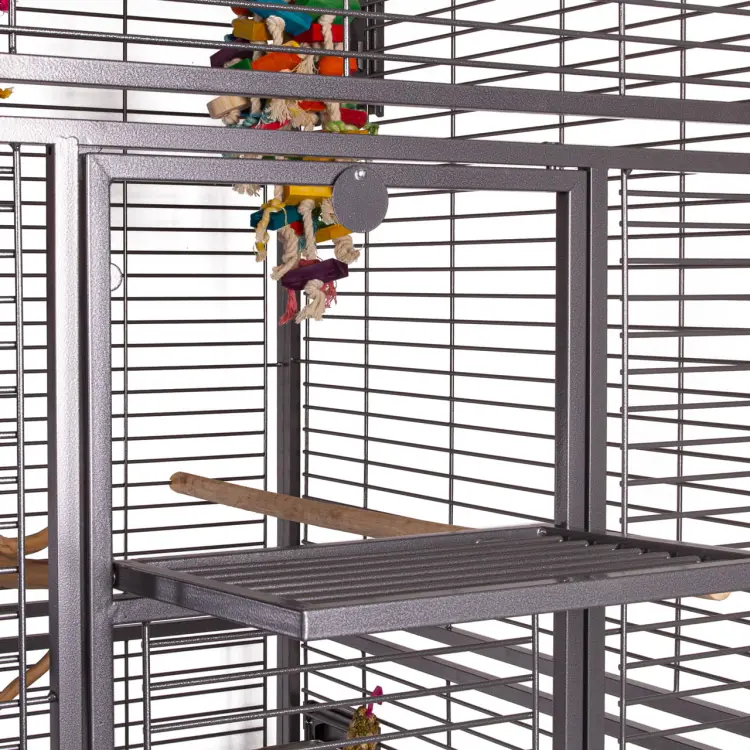 Cage pour perroquets Montana Arkansas II foncée – cage pour tous les perroquets de grande et moyenne taille ParrotPlanet.fr