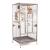 Cage pour perroquets Montana Arkansas Nova I Platinum claire – grande cage pour perroquets de moyenne et grande taille 101,5 × 101,5 × 220 cm ParrotPlanet.fr