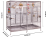 Cage pour perroquets Montana Arkansas II Platinum claire – cage pour tous les perroquets de grande et moyenne taille ParrotPlanet.fr