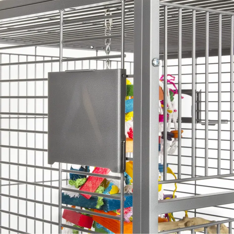 Cage pour perroquets Montana Arkansas II Platinum claire – cage pour tous les perroquets de grande et moyenne taille ParrotPlanet.fr