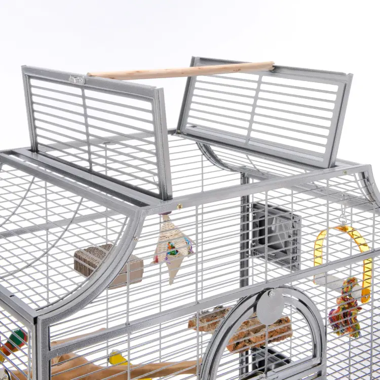 Montana Madeira I Platinum – cage pour petits et moyens perroquets ParrotPlanet.fr