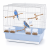 Cage pour perruches ondulées, canaris et petits oiseaux 59 × 38 × 56 cm od ParrotPlanet.pl