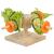 Carrousel d’alimentation pour perroquets en bois, 22 × 8 × 22 cm ParrotPlanet.fr