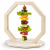 Lunch Time – mangeoire en bois pour fruits et légumes pour perroquets, lapins et rongeurs, 17 × 12 × 17 cm ParrotPlanet.fr