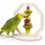 Lunch Time – mangeoire en bois pour fruits et légumes pour perroquets, lapins et rongeurs, 17 × 12 × 17 cm ParrotPlanet.fr